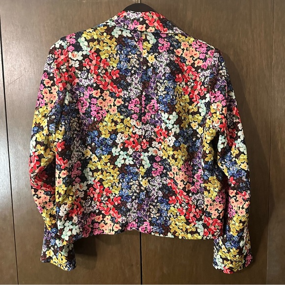 Molly Bracken Floral Multicolour Women's One Button Fitted Blazer Sz Medium - Picture 8 of 10